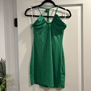 Green Halter Dress